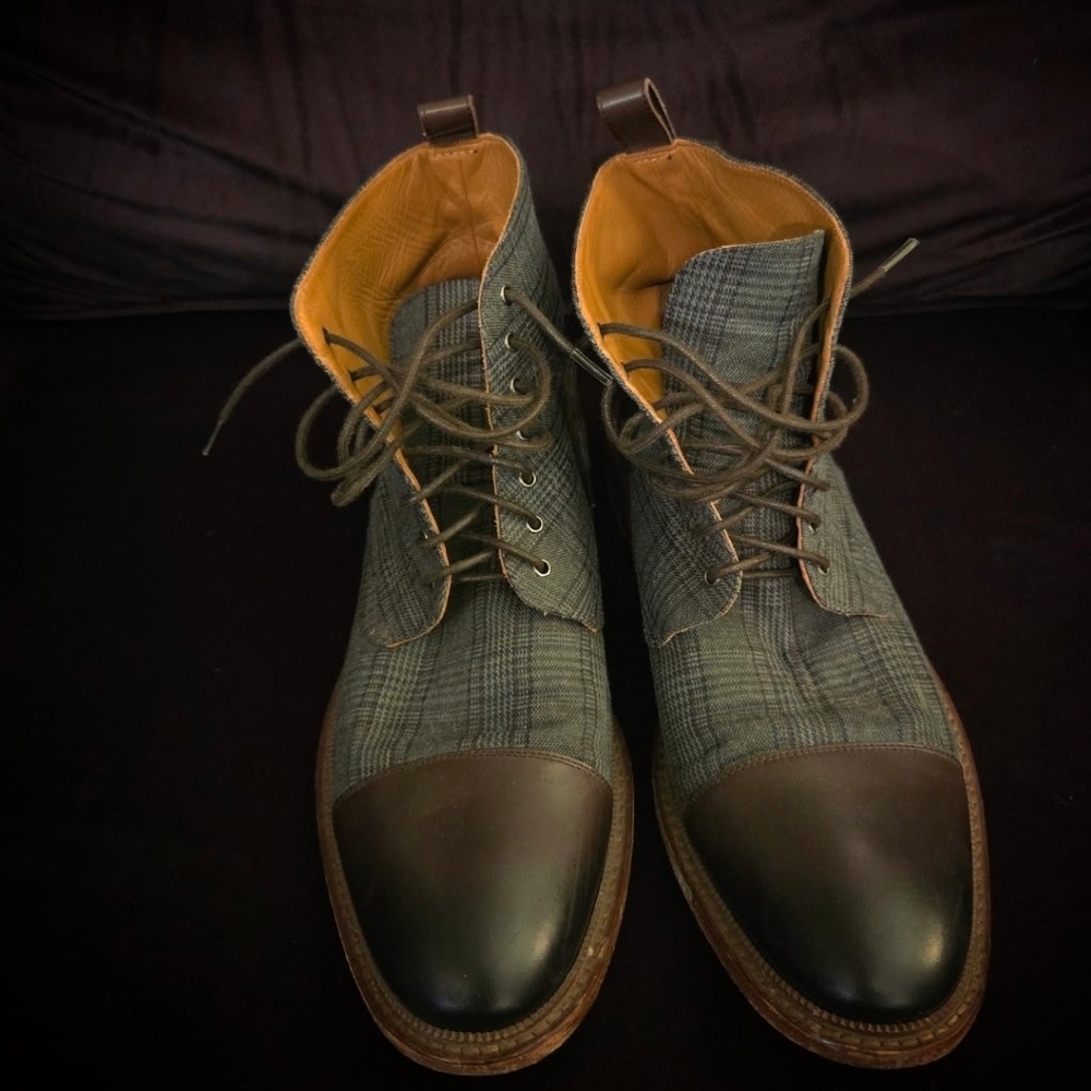 Men's TAFT Plaid Leather Jack Boots